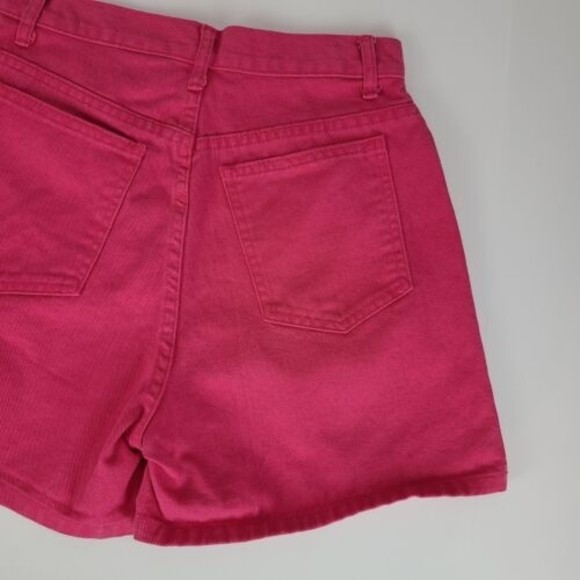 MDM Junior/Women's (9) Pink Denim High Rise 5 pocket Cotton Shorts Barbie - Picture 6 of 8